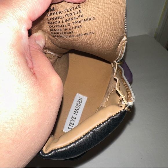 Steve Madden Leopard Print High Top Lace Up & Zip Up Sneaker Size 5M Womens - Picture 9 of 15